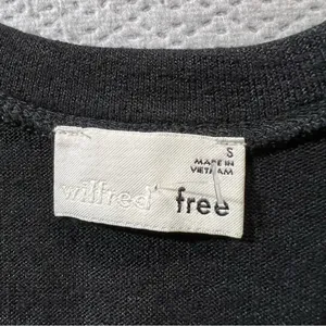 Wilfred Free Black Sleeveless Sweat Romper Size Small Athleisure Loungewear EUC thumbnail 4