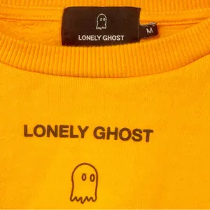 Lonely Ghost Size Medium‎ Text Me When You Get Home Orange Sweatshirt thumbnail 3
