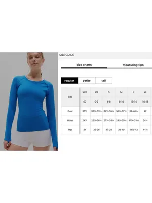 New Athleta XL Momentum Flex Top Breaker Blue X-Large Regular Long Sleeve thumbnail 6