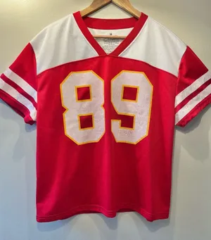 Gooldie Two Sleeves‎ M Jason Brownlee 89 for the Kansas City Chiefs Jersey thumbnail 1