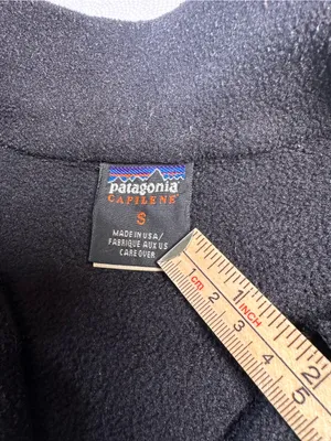 Patagonia Capilene Fleece Pullover Black USA Made Women’s Small Vintage 1990’s thumbnail 5