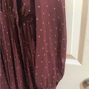 Blu Pepper Burgundy Long Sleeve Dress thumbnail 4