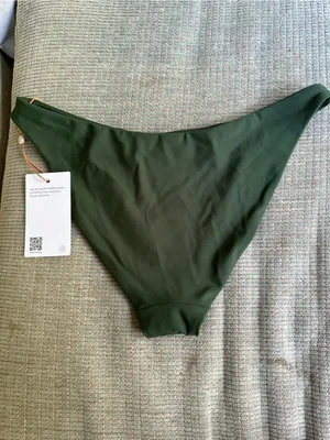 NWT Quince Low Rise bikini bottoms palm thumbnail 3