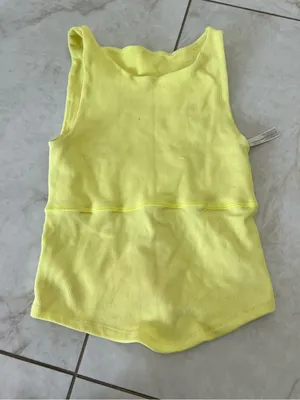 Free People Neon Yellow Tank Top Size XS/S thumbnail 1