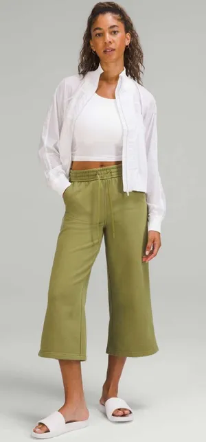 Loungeful High-Rise Wide Leg Crop Sweatpants thumbnail 1
