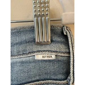 Mother Tripper Ankle Fray Jeans Womens 32 Blue Distressed Raw Hem Bohemian thumbnail 9