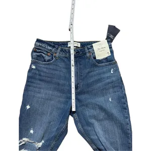 NEW Abercrombie & Fitch The Mom High Rise Distressed‎ Ankle Jeans Sz 28 thumbnail 10