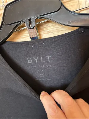 Ladies BYLT Black Crew Neck T-Shirt xxl thumbnail 2