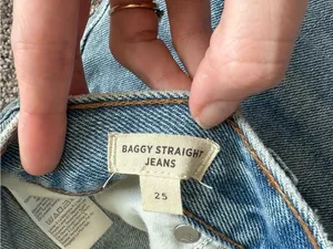 Madewell Light Blue Distressed Straight-Leg Jeans thumbnail 5