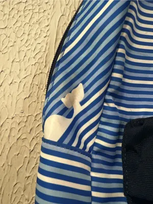 Vineyard Vines Whale Blue and White striped Backpack thumbnail 9
