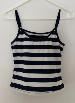 Blue and White Tank Top thumbnail 1