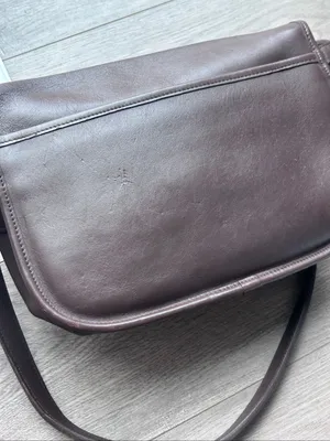 Vintage Coach City Bag Mahogany Brown Leather Handbag thumbnail 9