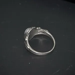 Faux Round Pearl Ring Silver thumbnail 6