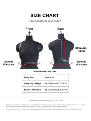 Black Faux Leather Harness Belt New thumbnail 6