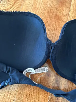 Victoria Sport Victoria's Secret Woman’s Push Up Bra Navy Padded Bra, Sz 32DD thumbnail 7