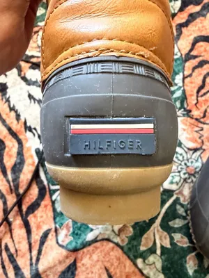 Tommy Hilfiger Women's Waterproof Tan Quilted Rubber Duck Rain Boots Size 8M thumbnail 10