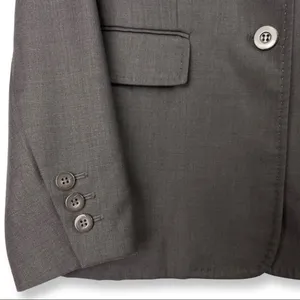 Womens Blazer Taupe Gray Lined Office Business Careerwear Work Size 4 thumbnail 5