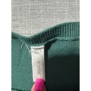 Wishlst Women Green Knit Cutout Short Sleeve T‎ Shirt Top Size L thumbnail 4