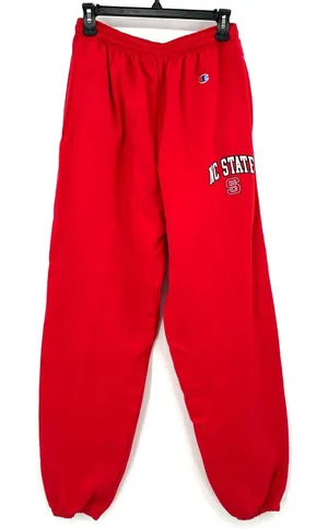 NC State Champion Size‎ Medium Red Jogger Style Sweatpants Collegiate College thumbnail 1