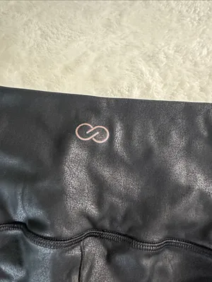 CALIA Black High-Waist Bike Shorts thumbnail 4