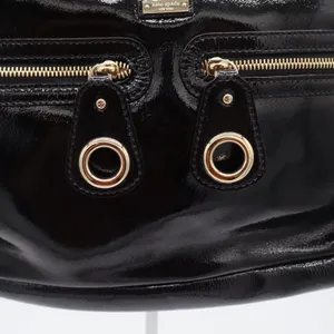 Kate Spade Handbag Womens Large Patent Leather Black Cutout Handle Excellent thumbnail 6