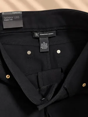 INC International Concepts Black Skinny Leg Curvy Fit Pants – Size 0 thumbnail 3