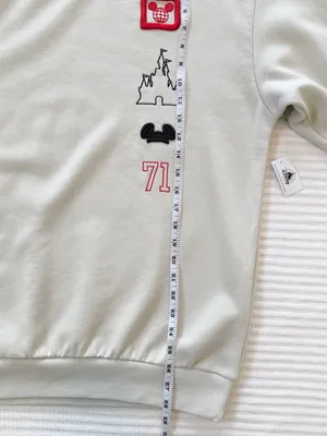 Disney Parks ‘71 Crewneck Sweatshirt with Red & Black Patch Embroidery NWT thumbnail 6
