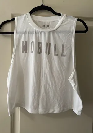 NOBULL Tank Top Cropped white Med. thumbnail 1