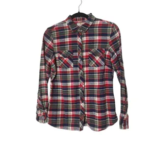 Field & Stream Women's 100% Cotton Flannel Button Up Shirt Size Medium Hiking thumbnail 2