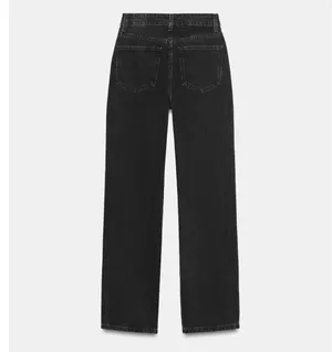ZARA Black Jeans High-Rise Straight thumbnail 2
