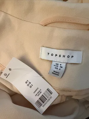 Topshop NWT Cream Trench Coat Belted Long Sleeve Jacket Size 4 thumbnail 9