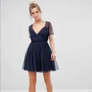 ✨ ASOS Tulle Mini Dress with Sheer Sleeve✨ thumbnail 3