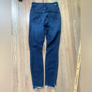 Mother the stunner ankle step fray disco dolls 24 jeans thumbnail 8