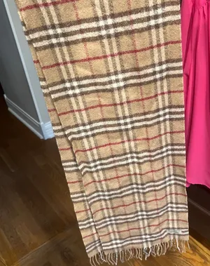 Burberry cashmere shimmer scarf woman’s thumbnail 1