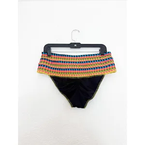 Beach Bunny Kira High Waist Bikini Bottom Multicolor Crochet Festival Boho Large thumbnail 12