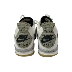 Nike Air Jordan 4 Retro Men's White Athletic Basketball Sneakers Shoes Size 9.5 thumbnail 4