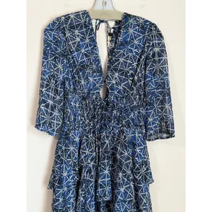 Maje‎ Maxi Ruffle Dress Womens Med Tiered High Low size 38 thumbnail 5