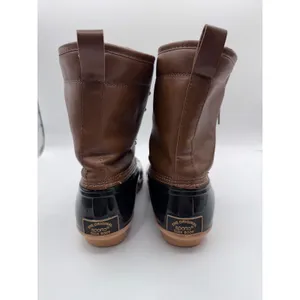 Sporto 8M Black Brown Duck Boots‎ Women Ariel Lace Up Winter Rain thumbnail 4