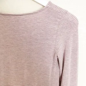 American Eagle Flare Sleeve Striped Top XS Boho Chic Fairy Grunge Coquette Pink‎ thumbnail 7