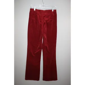 Avec Les Filles Corduroy Pants Womens 10 Burgundy Red New High Waist Wide Leg thumbnail 4