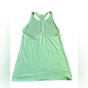 Athleta shadow stripped chi tank neon green S thumbnail 3