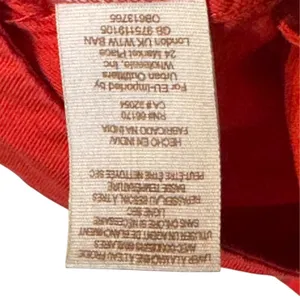 Free People Womens Dress Fleur Du Jour Embroidered Mini Off Shoulder Red Small thumbnail 7