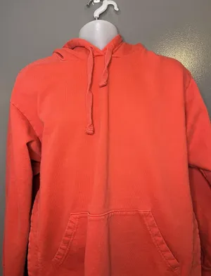 FP Movement Hoodie Tunic Womens M/L Orange Terry Side Slit Kangaroo Pocket thumbnail 1