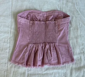 Free People Better Days Pink Tube Top thumbnail 1
