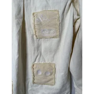 Zara Bloggers‎ Favorite Overshirt Jacket Embroidered Patches Womens Size Small thumbnail 9