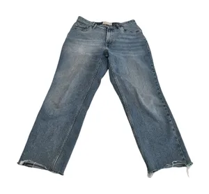Everlane The Curvy Cheeky Jean Medium Wash Organic Cotton Raw Hem‎ Size 29 Crop thumbnail 1
