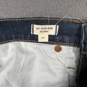 Madewell Jeans Womens 26 Blue 10 Inch High‎ Rise Skinny Stretch Denim G7391 SP20 thumbnail 6