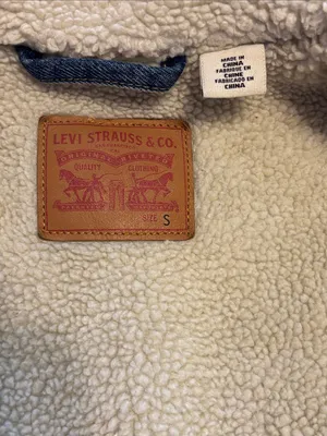 Levi's Sherpa Trucker Denim Jacket Blue Size Small thumbnail 13