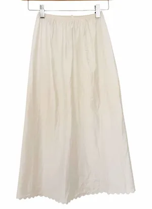 Vintage Pembrooke Ivory Slip Skirt Sz S thumbnail 1