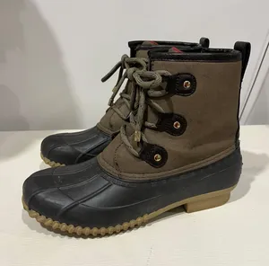Tommy Hilfiger Women’s Reanna Lace-up/ Side Zip Duck Boots thumbnail 1
